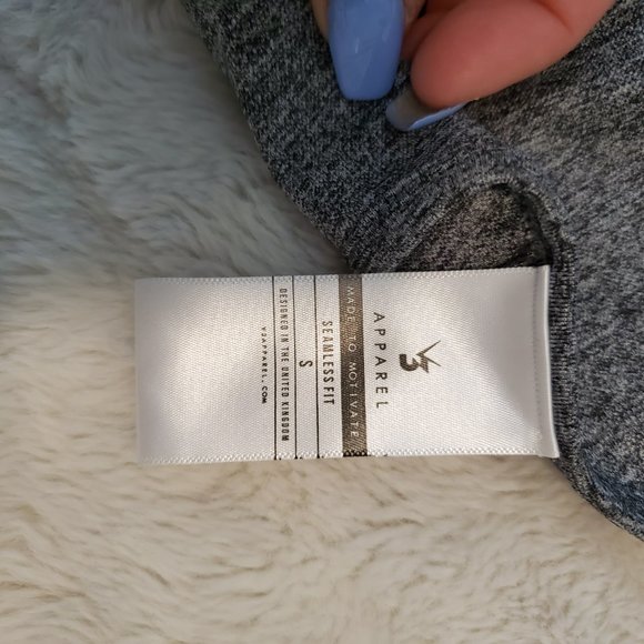 V3 Apparel sports bra in gray marl - Picture 4 of 4